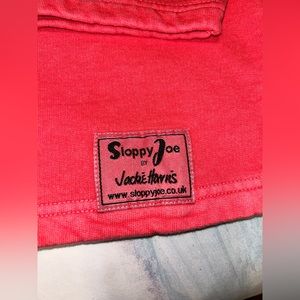 NWT SLOPPY JOE COLLAR 02 sweatshirt red wash